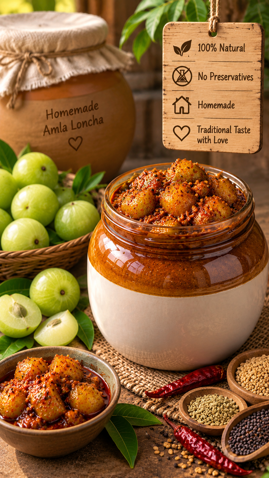 Amla Pickle (Loncha)