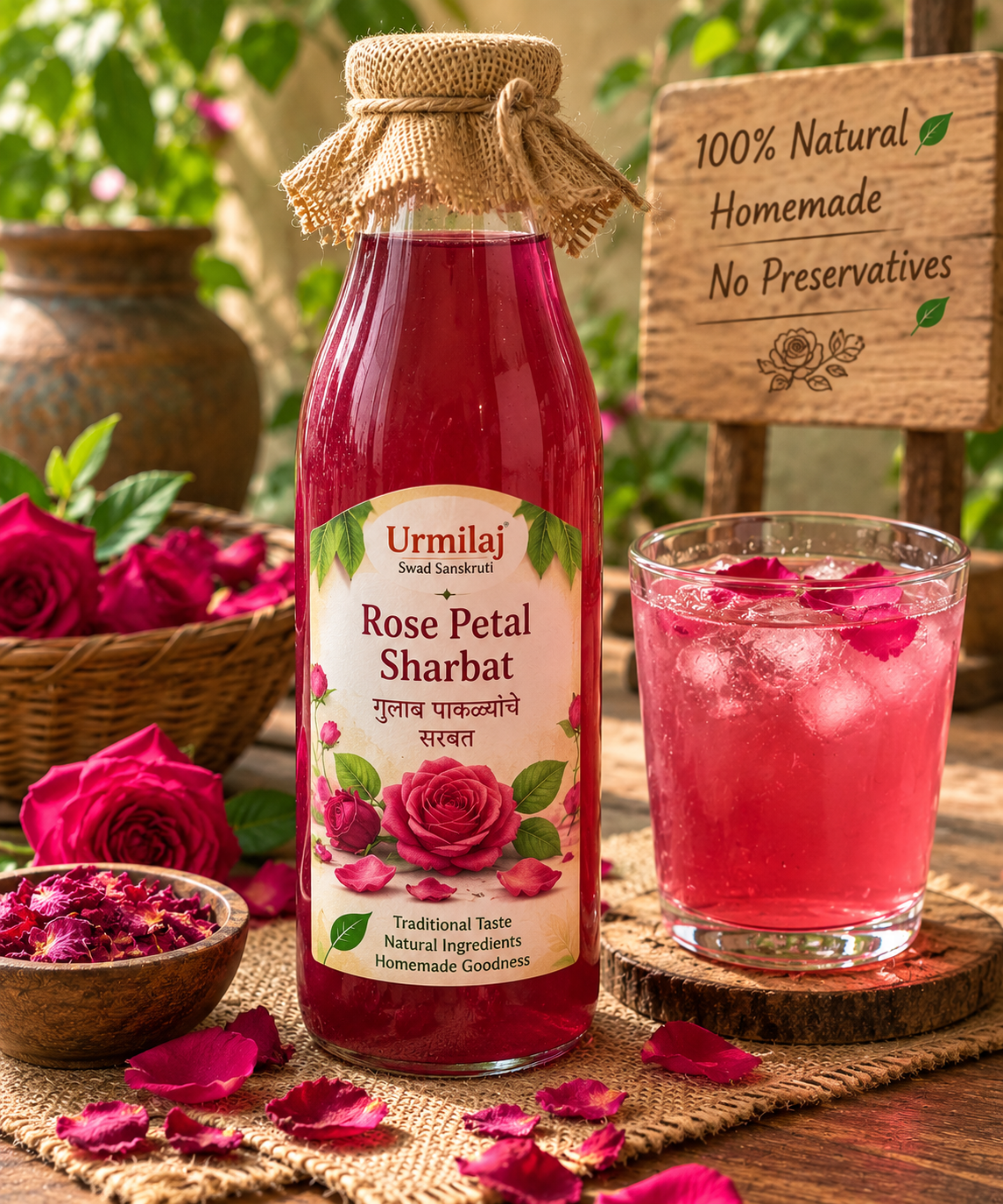 Rose Petal Sharbat