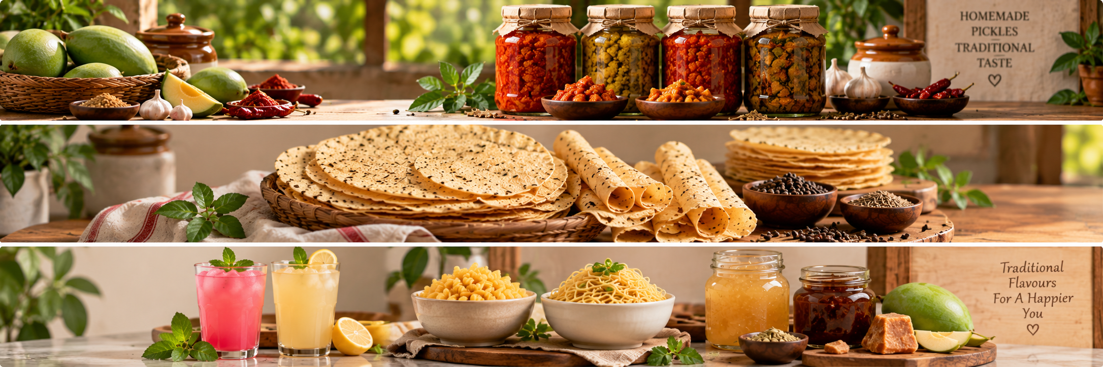 Variety of Homemade Products